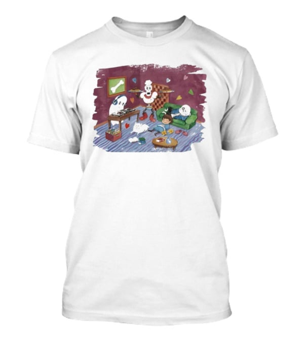 Undertale Square Enix Cozy Scene Papyrus Napstablook Frisk Sans Fun T-Shirt