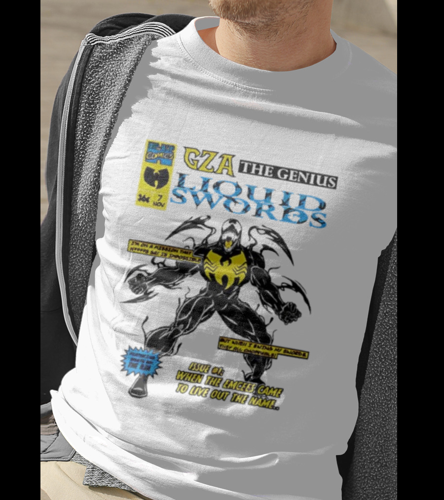 GZA Liquid Swords Wu-Tang 36 Chambers Marvel Venom Issue 1 T-Shirt