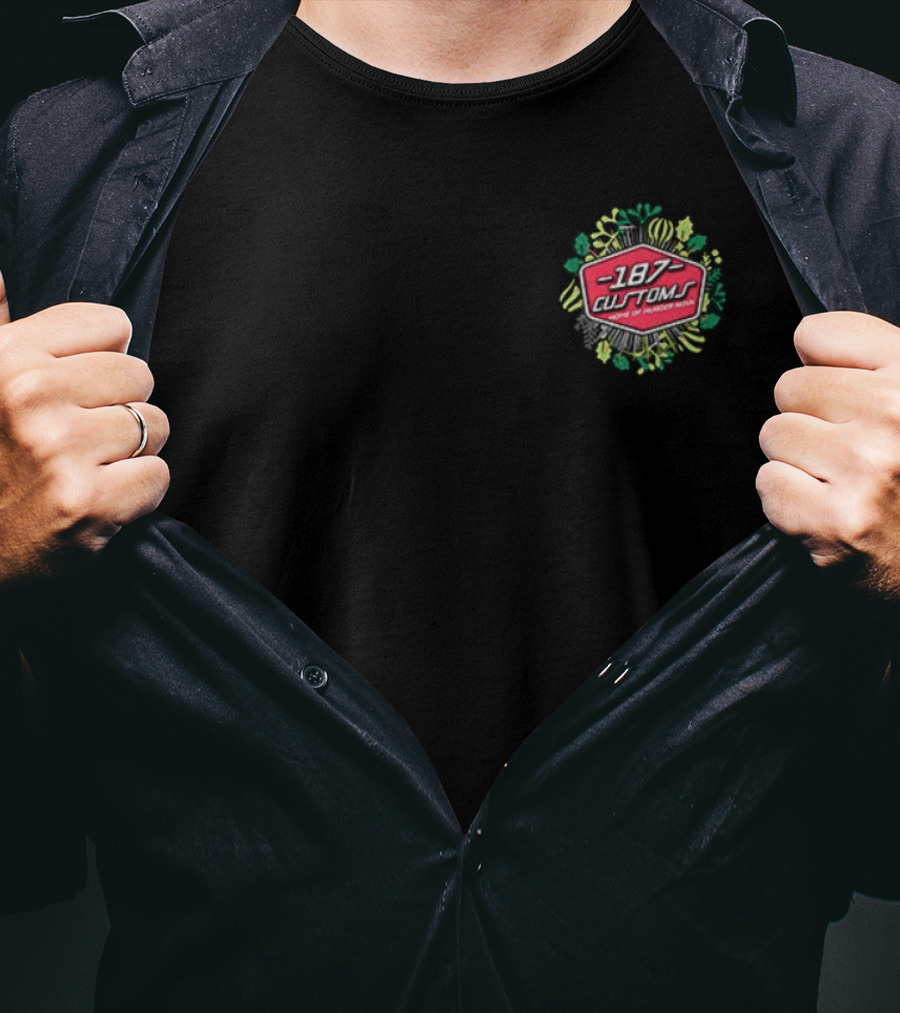 187 Customs Racing Christmas High Horsepower New Year Wishes T-Shirt