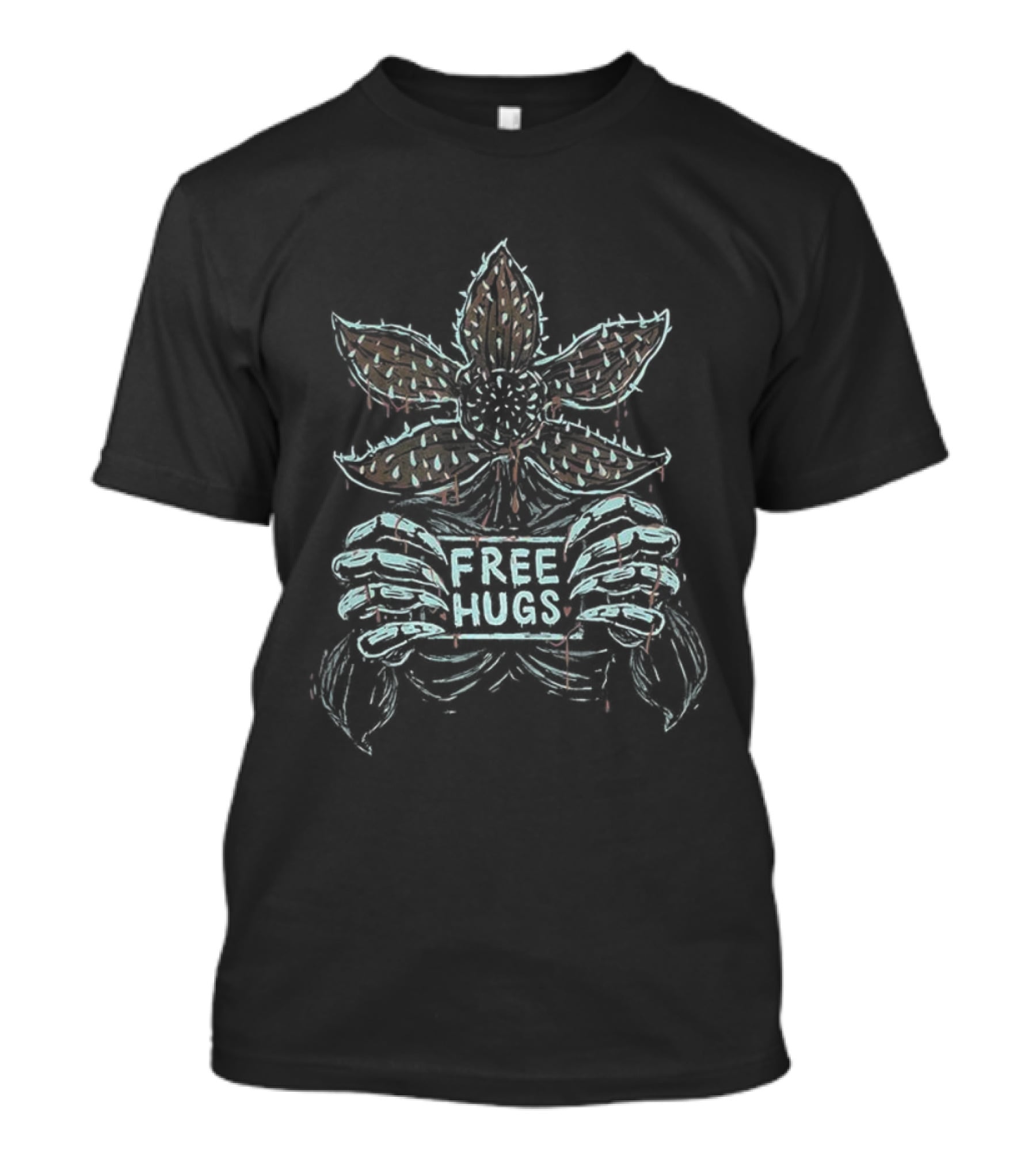 Demogorgon Stranger Things Free Hugs Sign T-Shirt