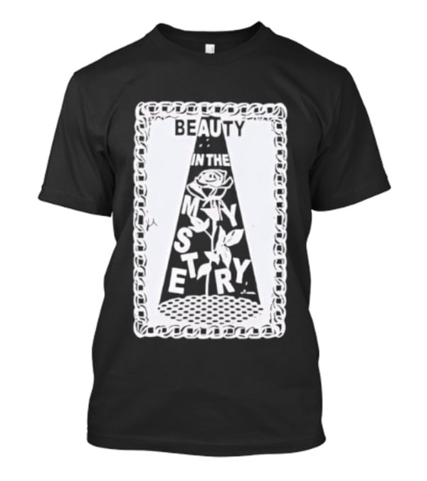 Beauty In The Mystery Floral Papercut Design T-Shirt