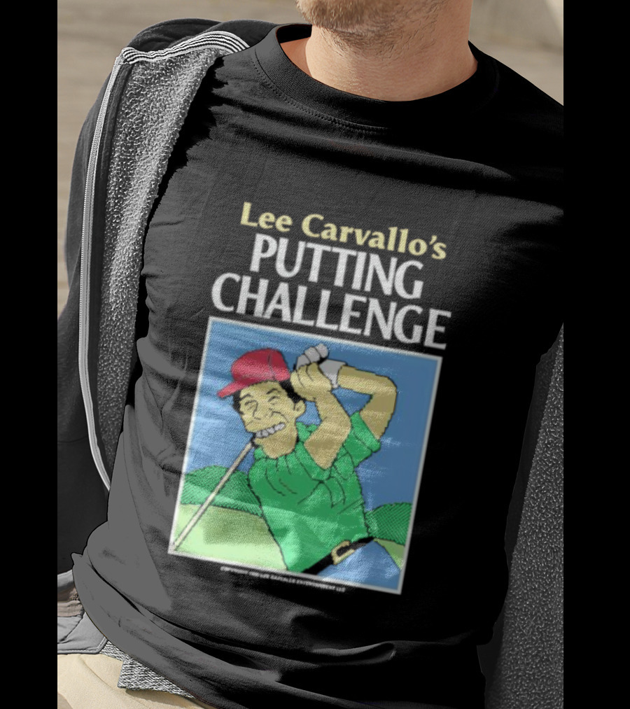 Lee Carvallo's Putting Challenge Retro Golfing Game Nostalgia T-Shirt