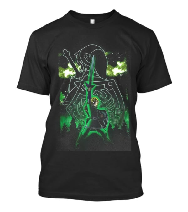 The Legend Of Zelda Link Nebula Sword Artwork T-Shirt