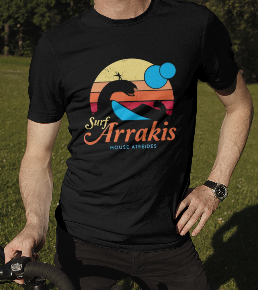 Surf Arrakis House Atreides Sunset Dune Adventure T-Shirt