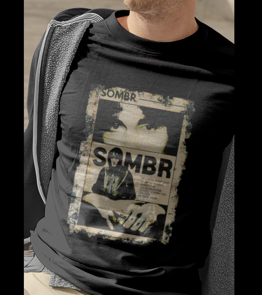Vintage Retro 90s Sombr Grunge Style Iconic Music T-Shirt
