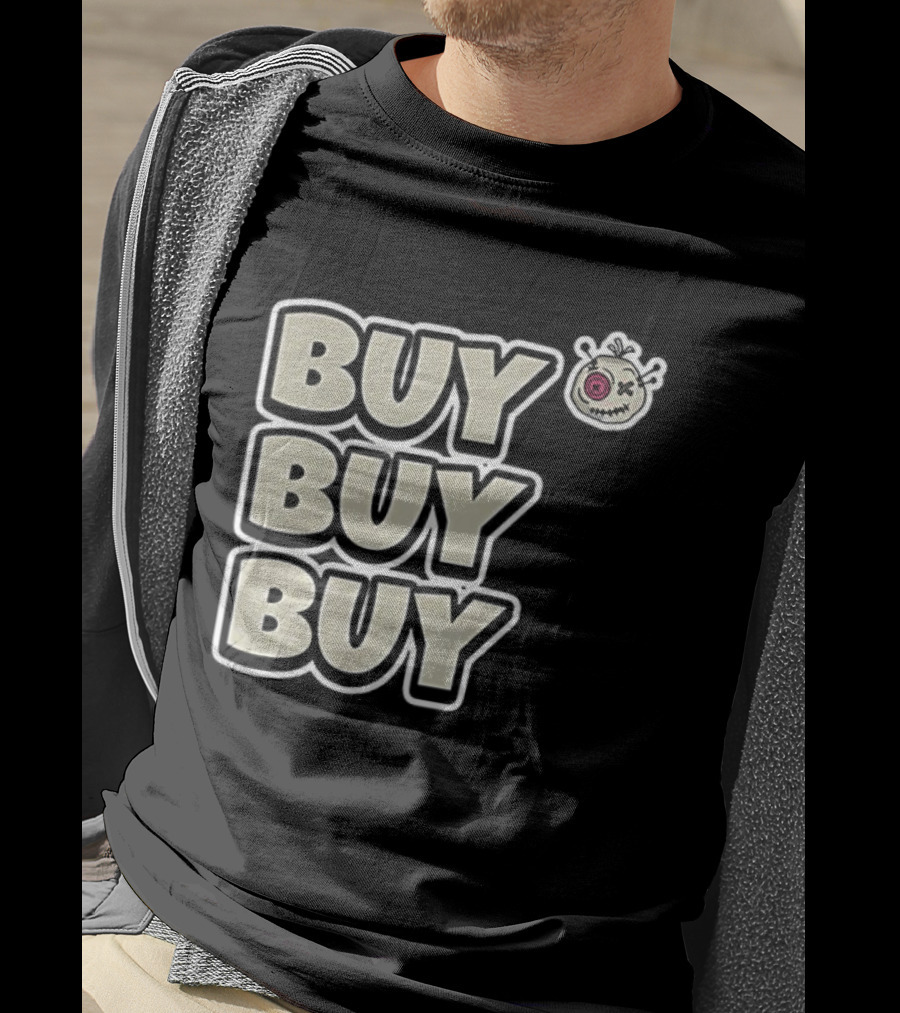 BUY BUY BUY Voodoo Token Eye Design T-Shirt