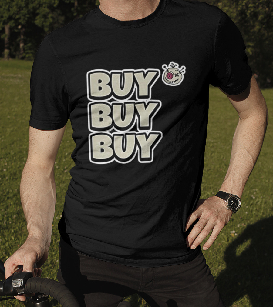 BUY BUY BUY Voodoo Token Eye Design T-Shirt