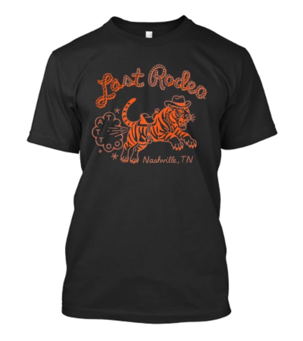 Last Rodeo Tattoo Tiger Nashville Tennessee T-Shirt