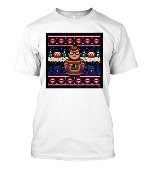 Delightful Derek 8Bit Christmas Sweater Stranger Things Decor Sweater T-Shirt