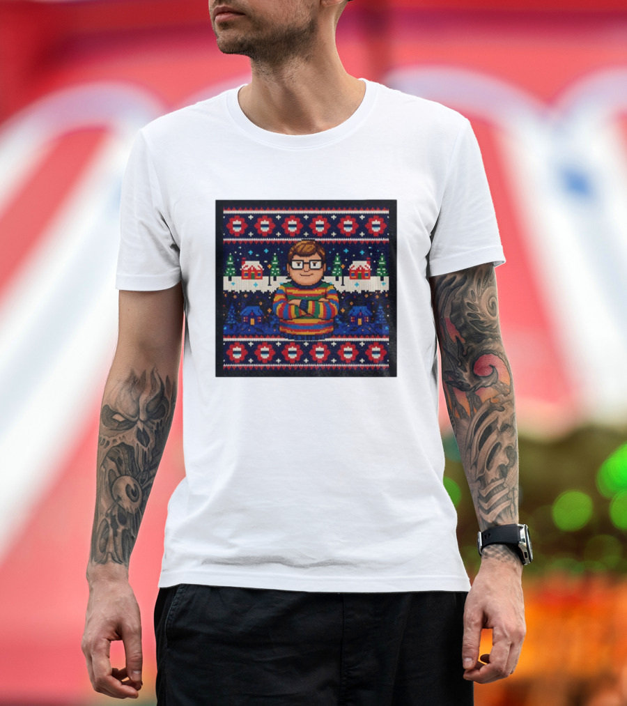 Delightful Derek 8Bit Christmas Sweater Stranger Things Decor Sweater T-Shirt