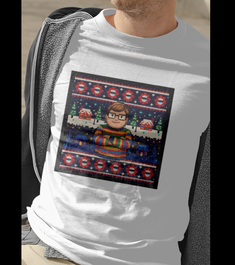 Delightful Derek 8Bit Christmas Sweater Stranger Things Decor Sweater T-Shirt