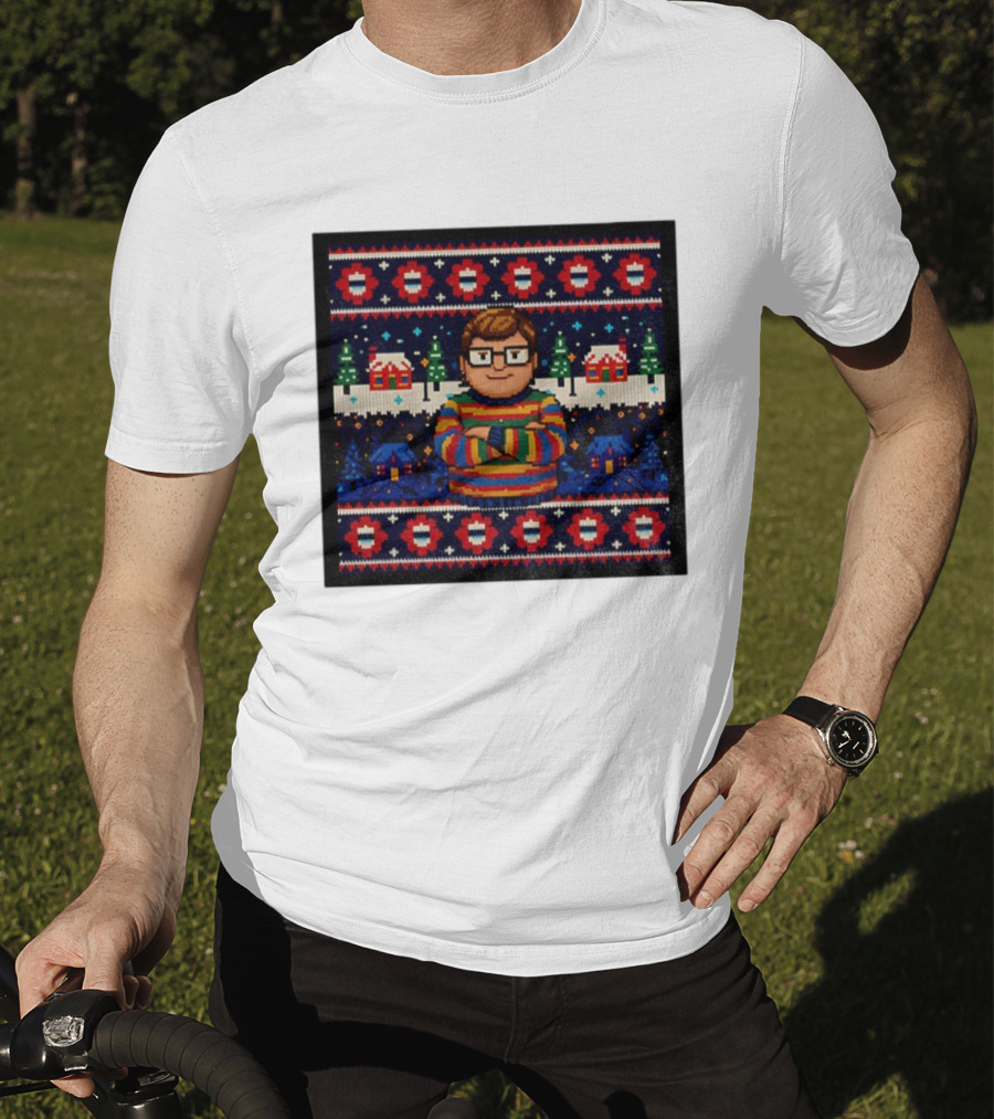 Delightful Derek 8Bit Christmas Sweater Stranger Things Decor Sweater T-Shirt