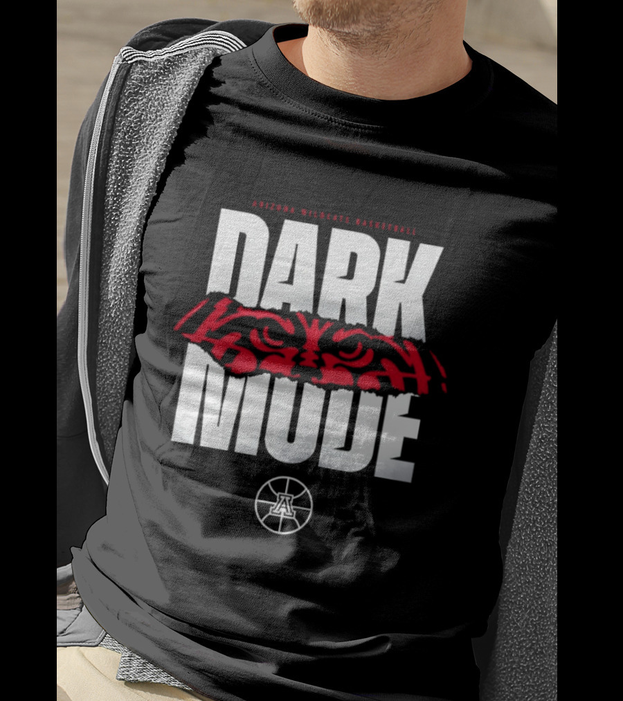 Arizona Wildcats Basketball Dark Mode Red Eye T-Shirt