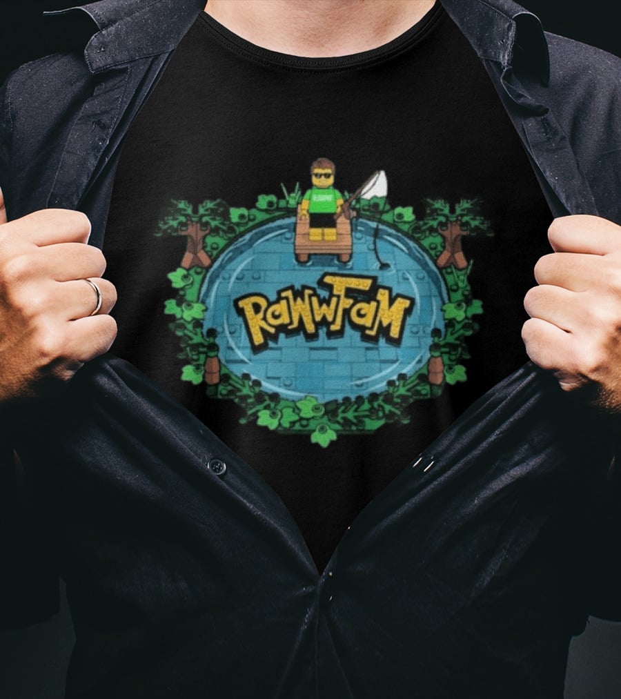 RAWWFAM Franklin's Pond Fishing Adventure T-Shirt