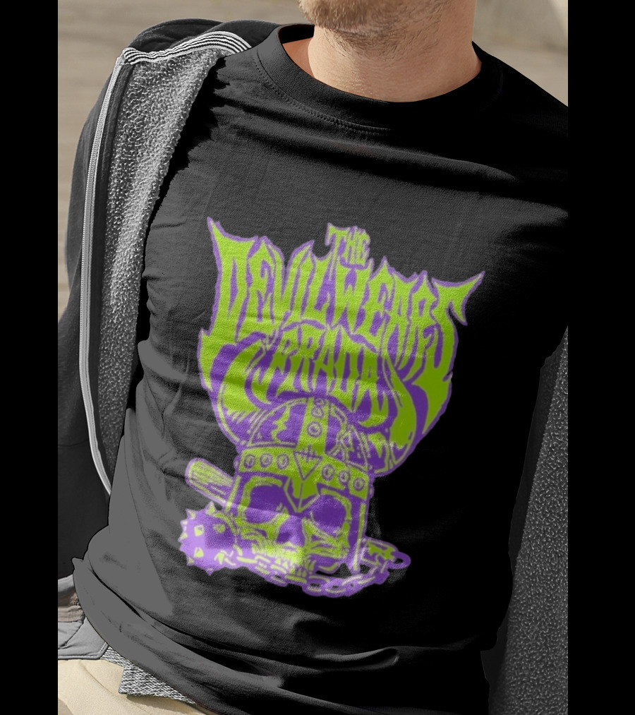 The Devil Wears Prada Viking Skull With Mace And Chain T-Shirt