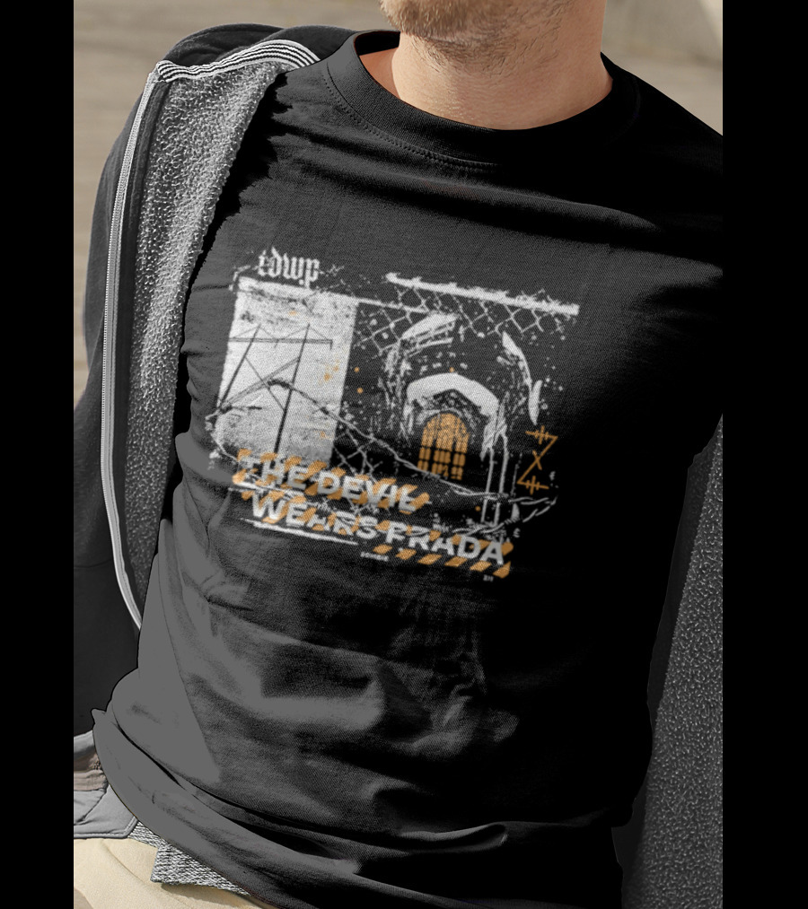 The Devil Wears Prada Zombie ZII X141 Orange White Fence Arch T-Shirt