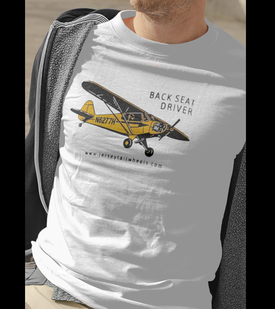 Back Seat Driver N6277H Yellow Aircraft T-Shirt