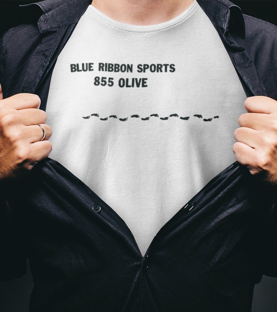 Blue Ribbon Sports 855 Olive Wave T-Shirt