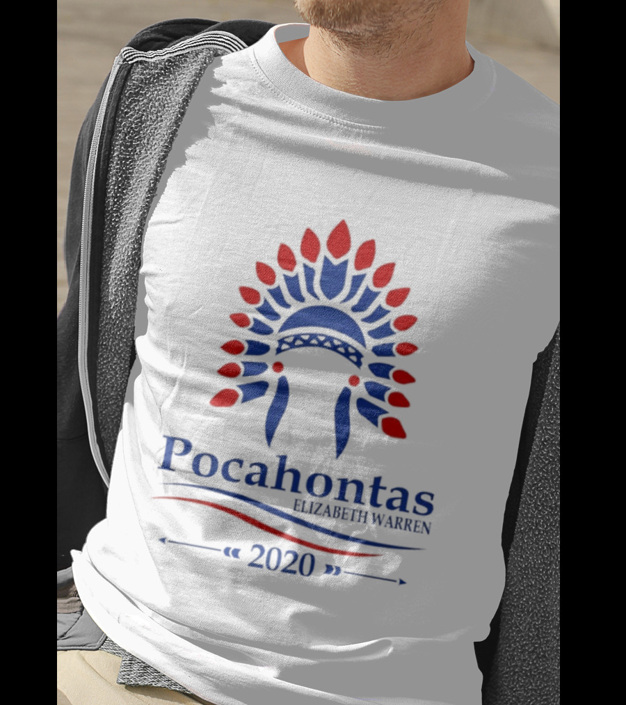Pocahontas Elizabeth Warren 2020 Headdress T-Shirt