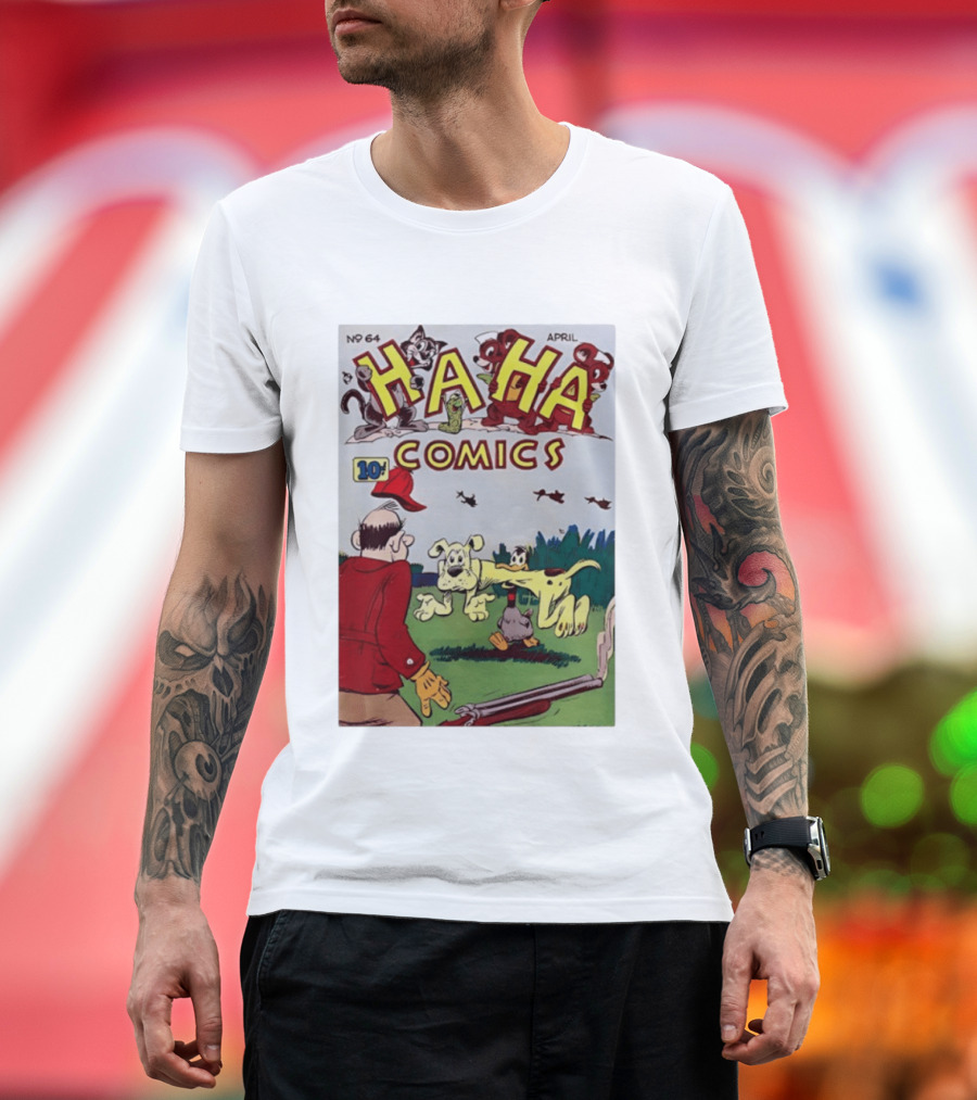 Ha Ha Comics No 64 April 10 Cent Vintage Cover T-Shirt