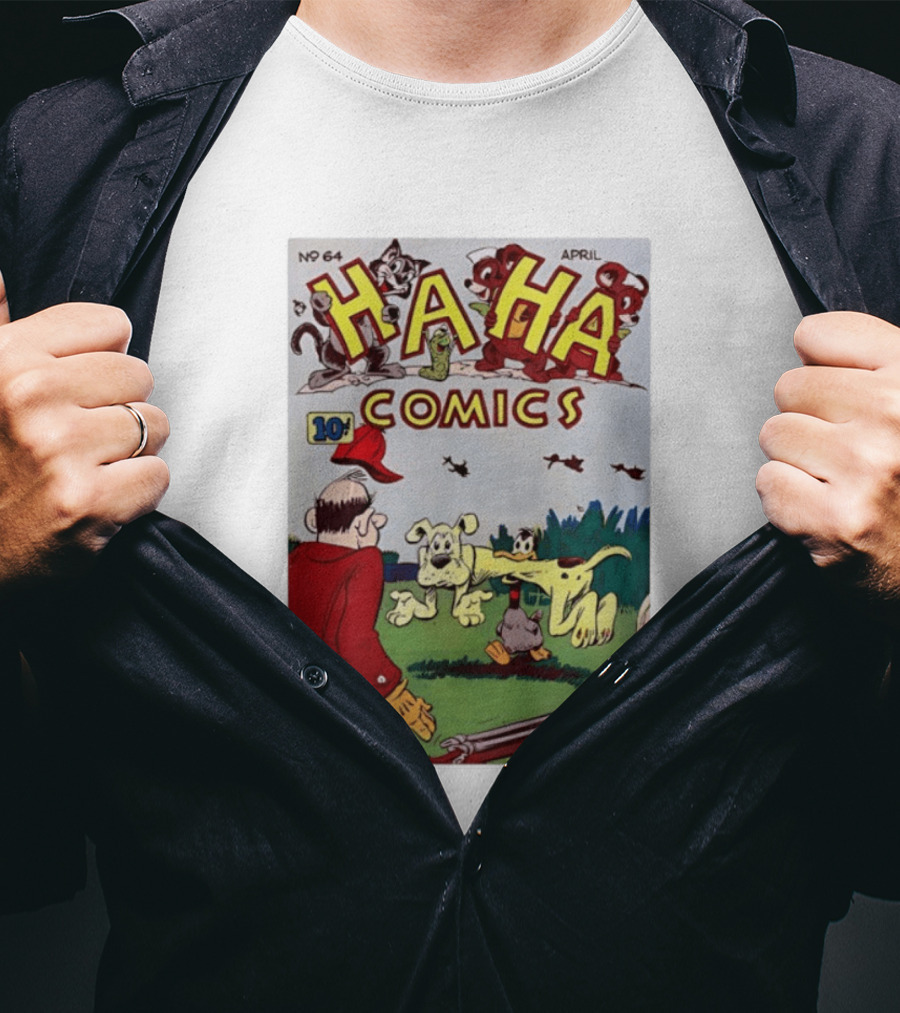 Ha Ha Comics No 64 April 10 Cent Vintage Cover T-Shirt