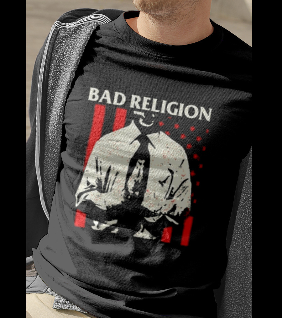 Bad Religion The Empire Strikes First Tour 2026 Vintage Suit Red Stripes T-Shirt