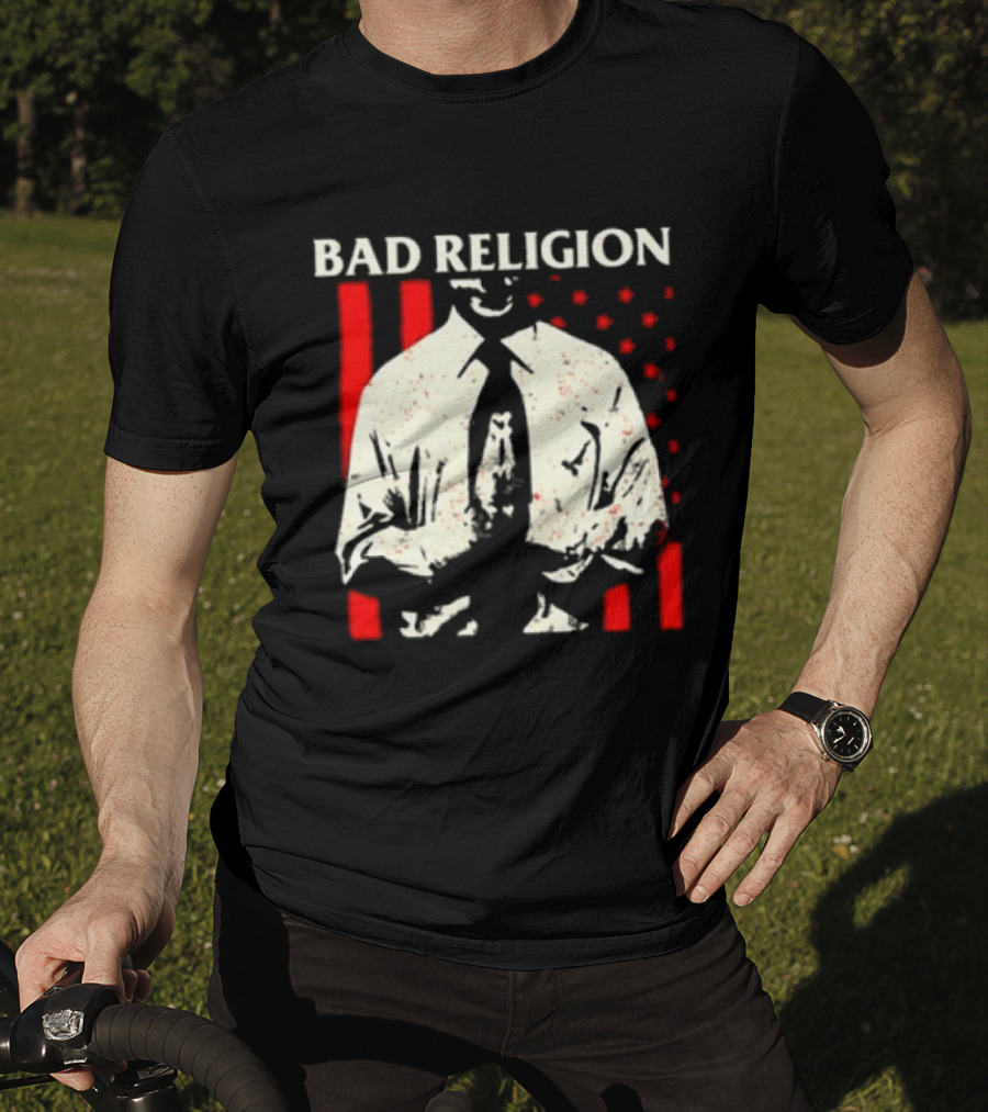 Bad Religion The Empire Strikes First Tour 2026 Vintage Suit Red Stripes T-Shirt