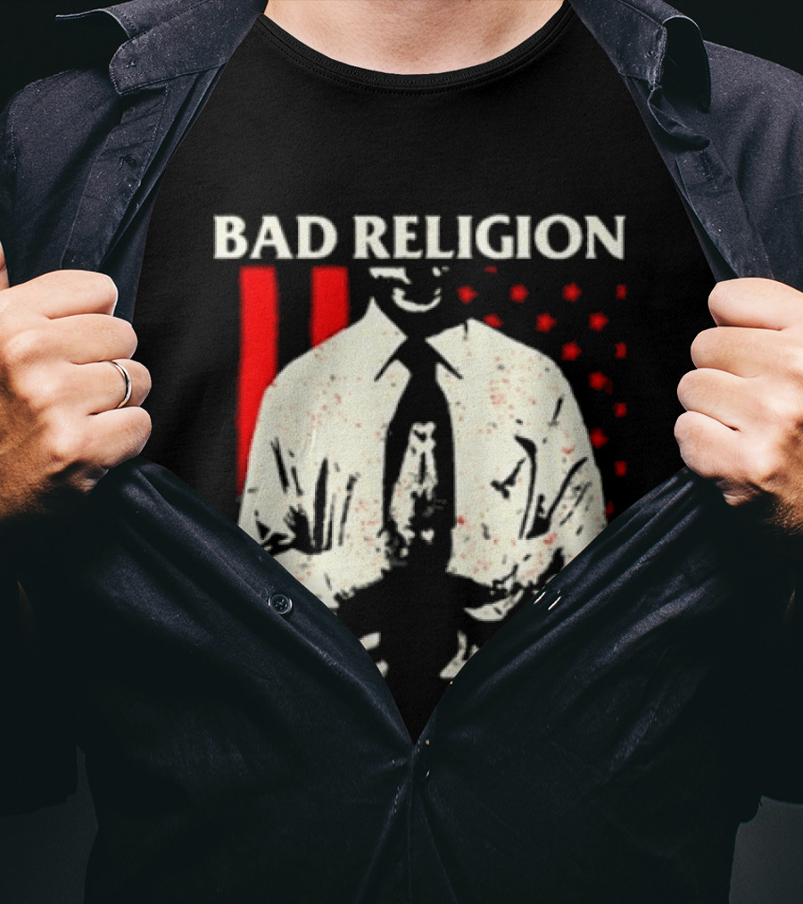 Bad Religion The Empire Strikes First Tour 2026 Vintage Suit Red Stripes T-Shirt