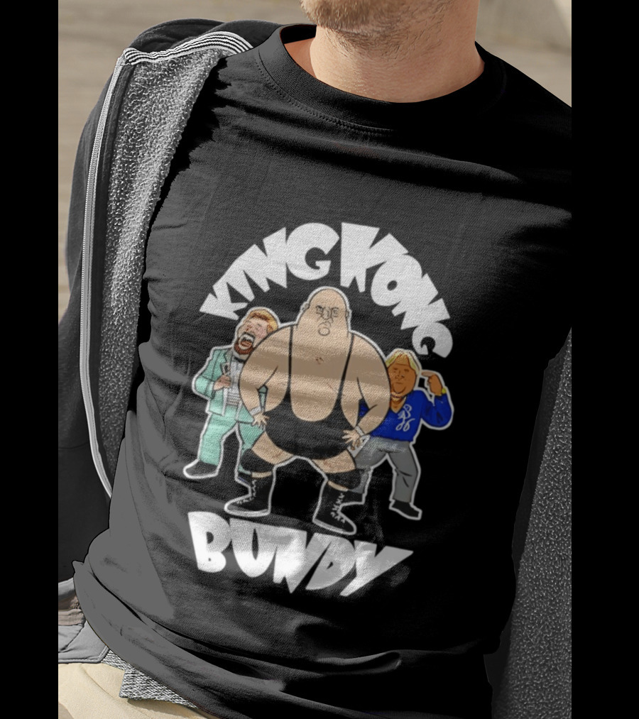 King Kong Bundy Wrestling Managers Cartoon T-Shirt