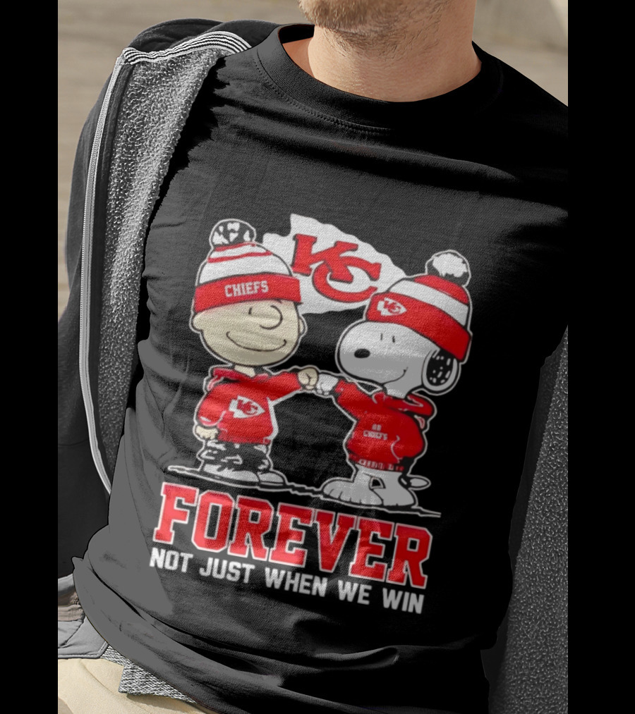 Peanut Snoopy Charlie Brown KC Chiefs Forever Not Just When We Win T-Shirt