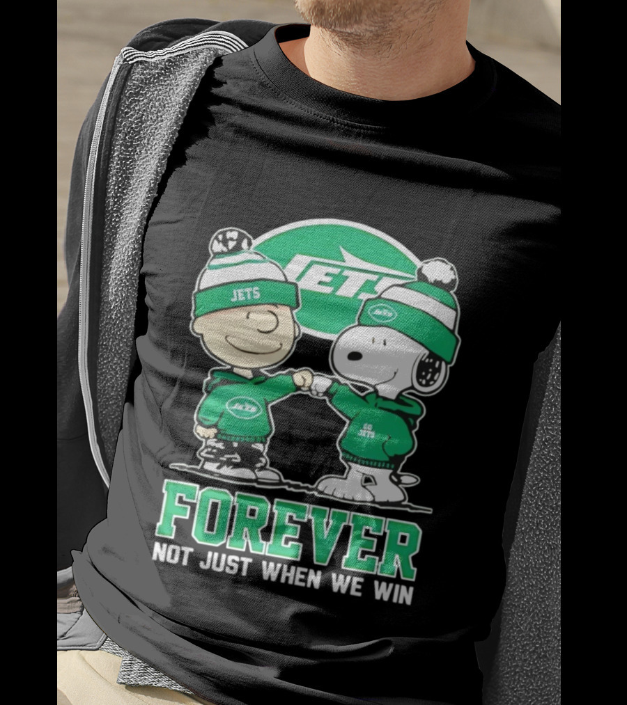 Peanuts Snoopy Charlie Brown Jets Forever Not Just When We Win T-Shirt