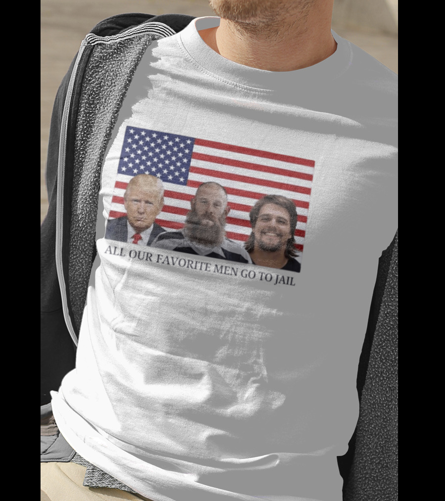 Trump Jeremy Best Kid Rock Favorite Men Jail USA Flag T-Shirt