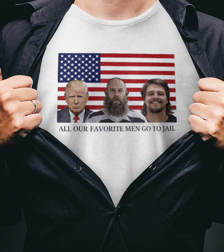 Trump Jeremy Best Kid Rock Favorite Men Jail USA Flag T-Shirt