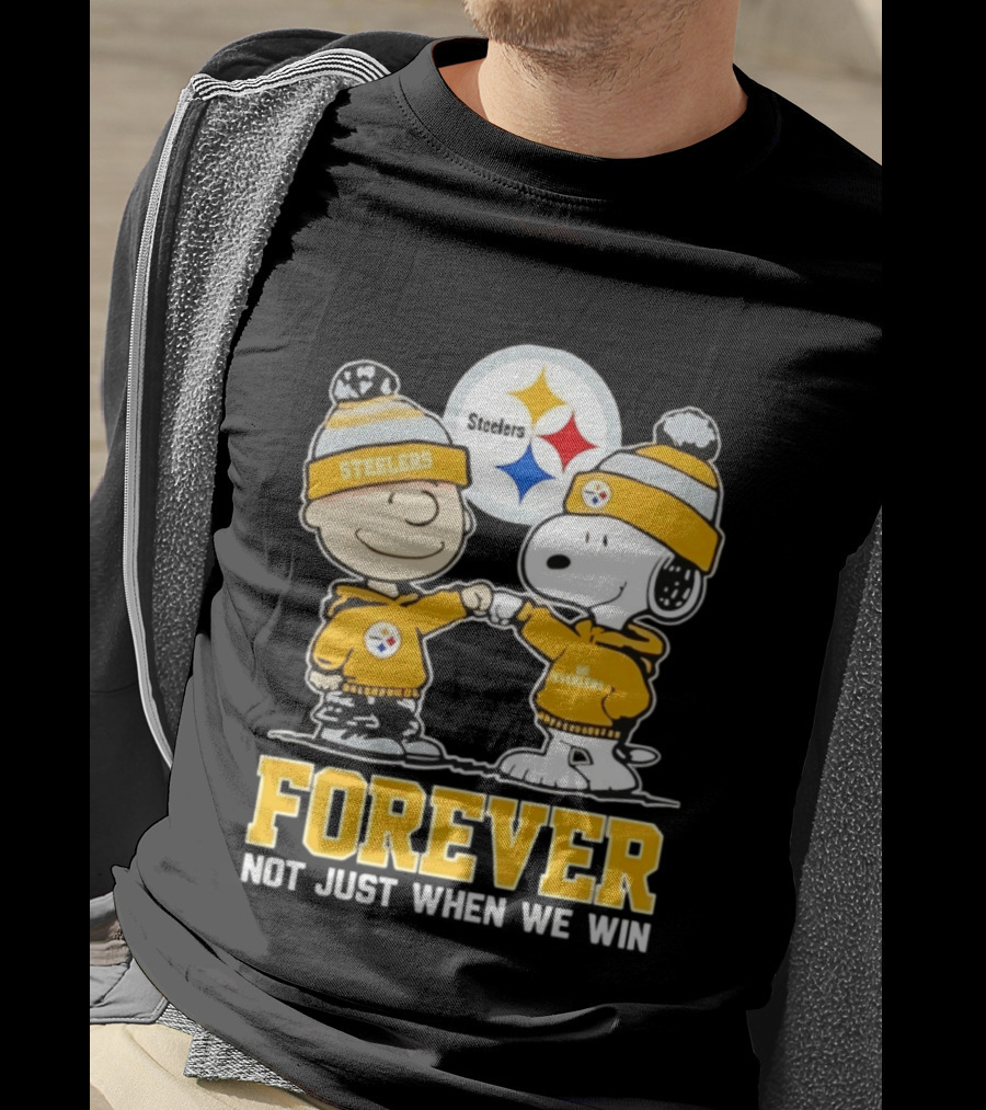 Peanut Snoopy Charlie Brown Steelers Forever Not Just When We Win T-Shirt