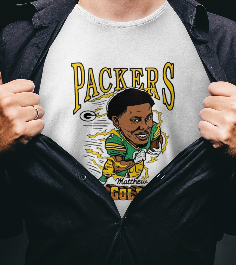 Packers Matthew Golden Caricature Homage T-Shirt