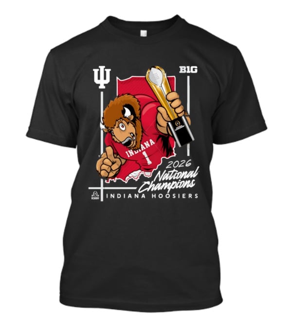 Indiana Hoosiers National Champs 2025 Trophy Victory B1G Indiana T-Shirt