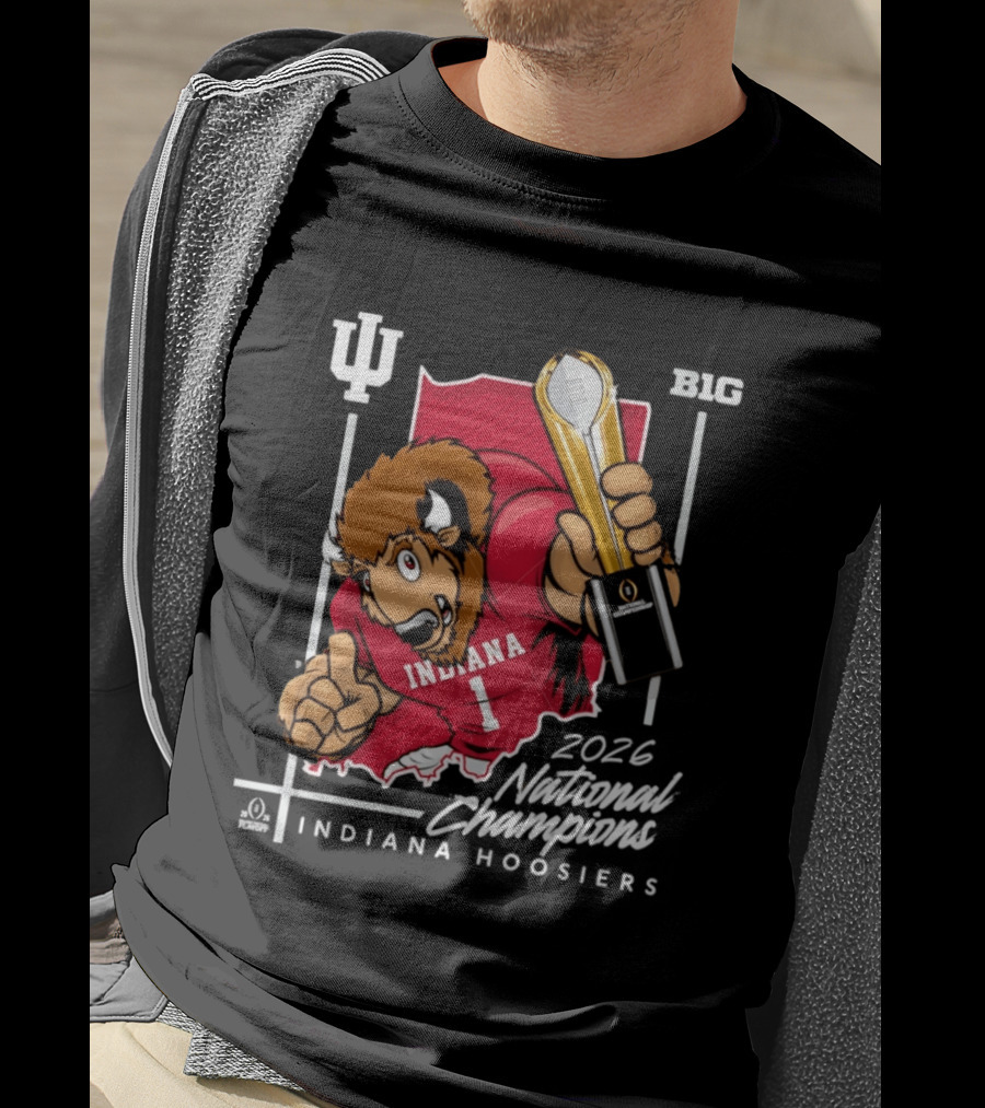 Indiana Hoosiers National Champs 2025 Trophy Victory B1G Indiana T-Shirt