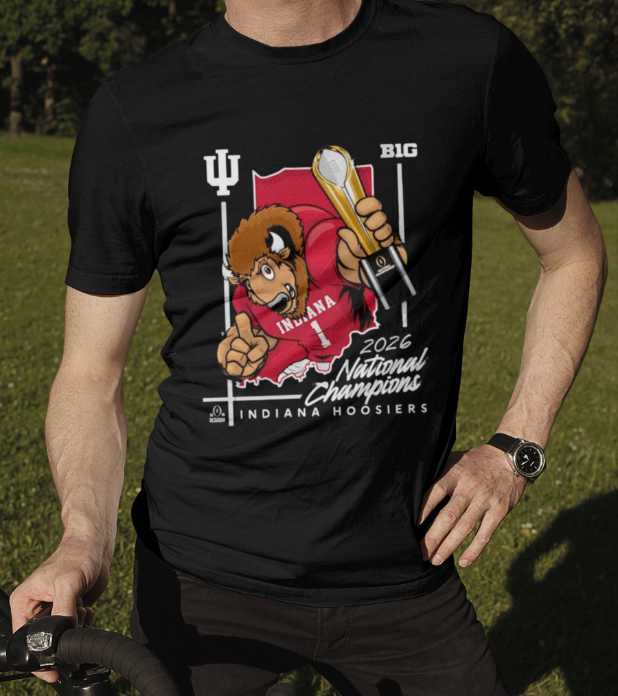 Indiana Hoosiers National Champs 2025 Trophy Victory B1G Indiana T-Shirt