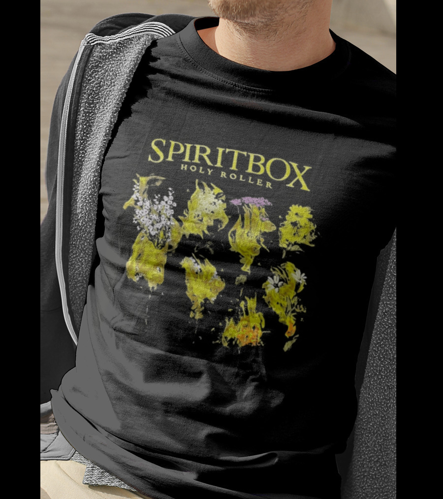SPIRITBOX Holy Roller Yellow Floral T-Shirt