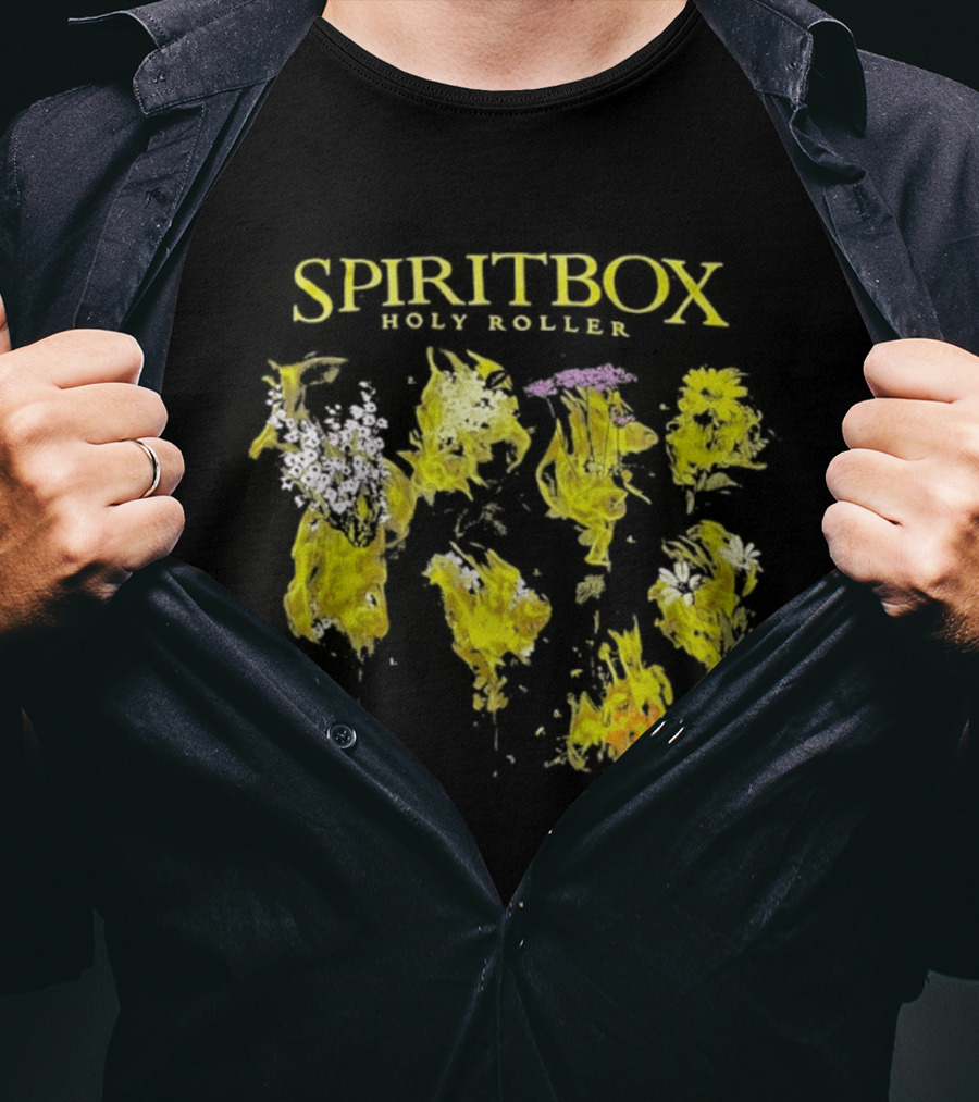 SPIRITBOX Holy Roller Yellow Floral T-Shirt
