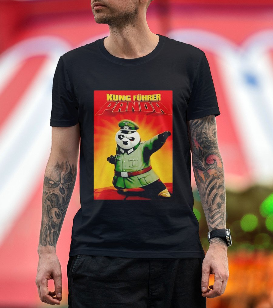 Kung Fuhrer Panda Parody Martial Arts Soldier Pun T-Shirt