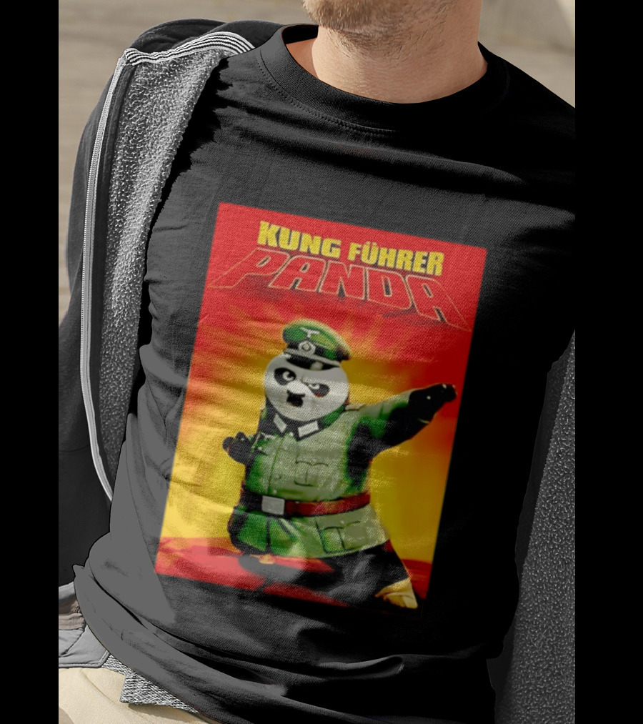 Kung Fuhrer Panda Parody Martial Arts Soldier Pun T-Shirt
