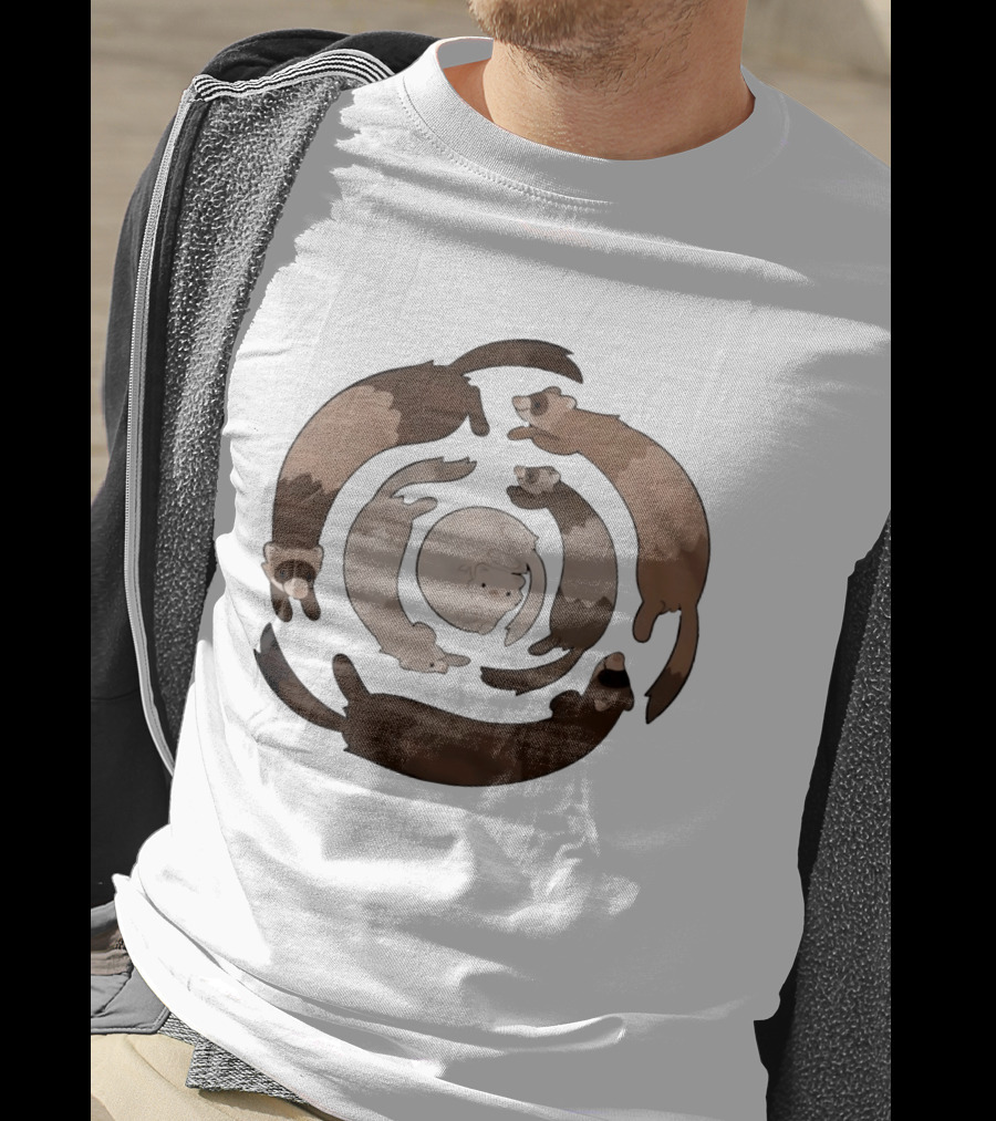 Pirate Software Humane World Animals Ferret Circle T-Shirt