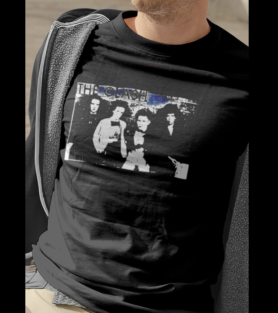 The Clash Band With Monochrome T-Shirt