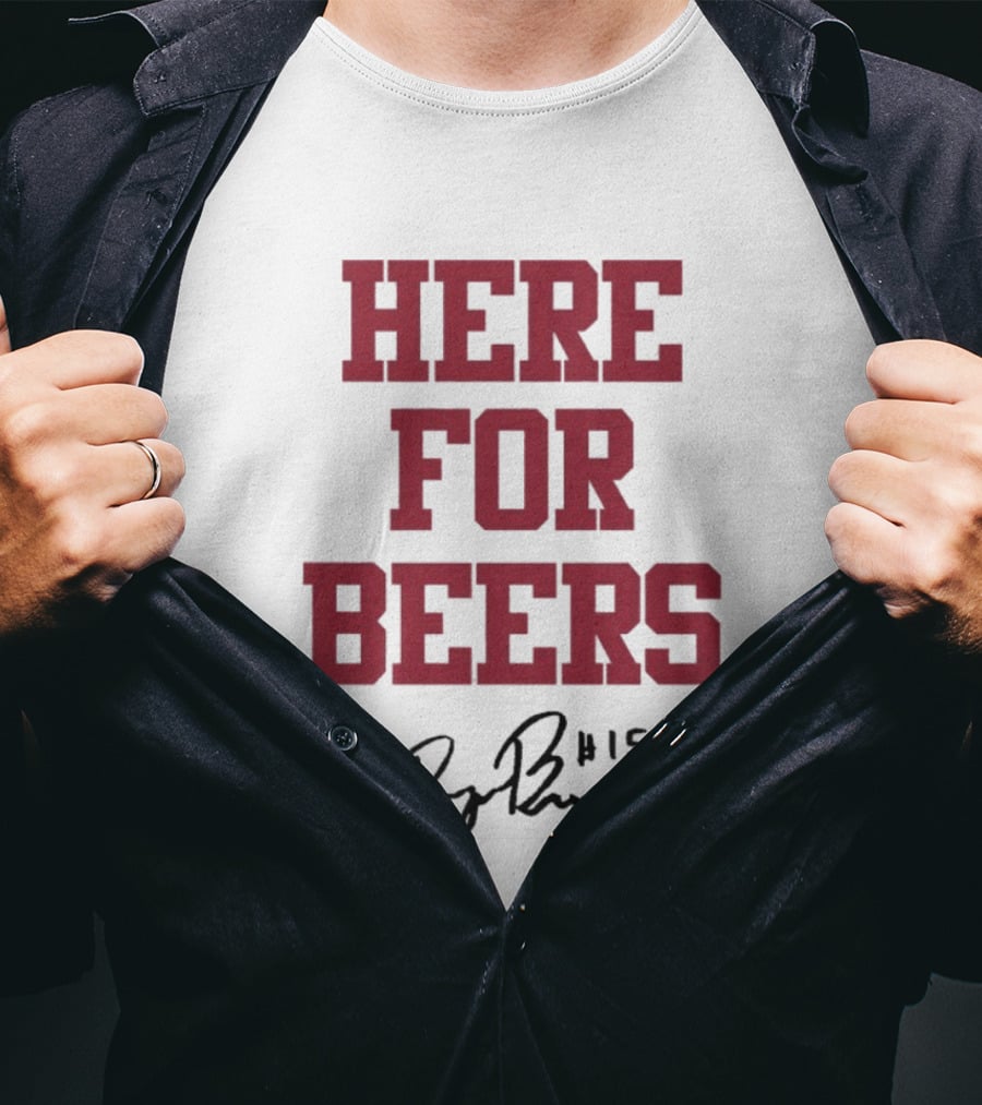 Raegan Beers Here For Beers #15 Oklahoma Sooners T-Shirt