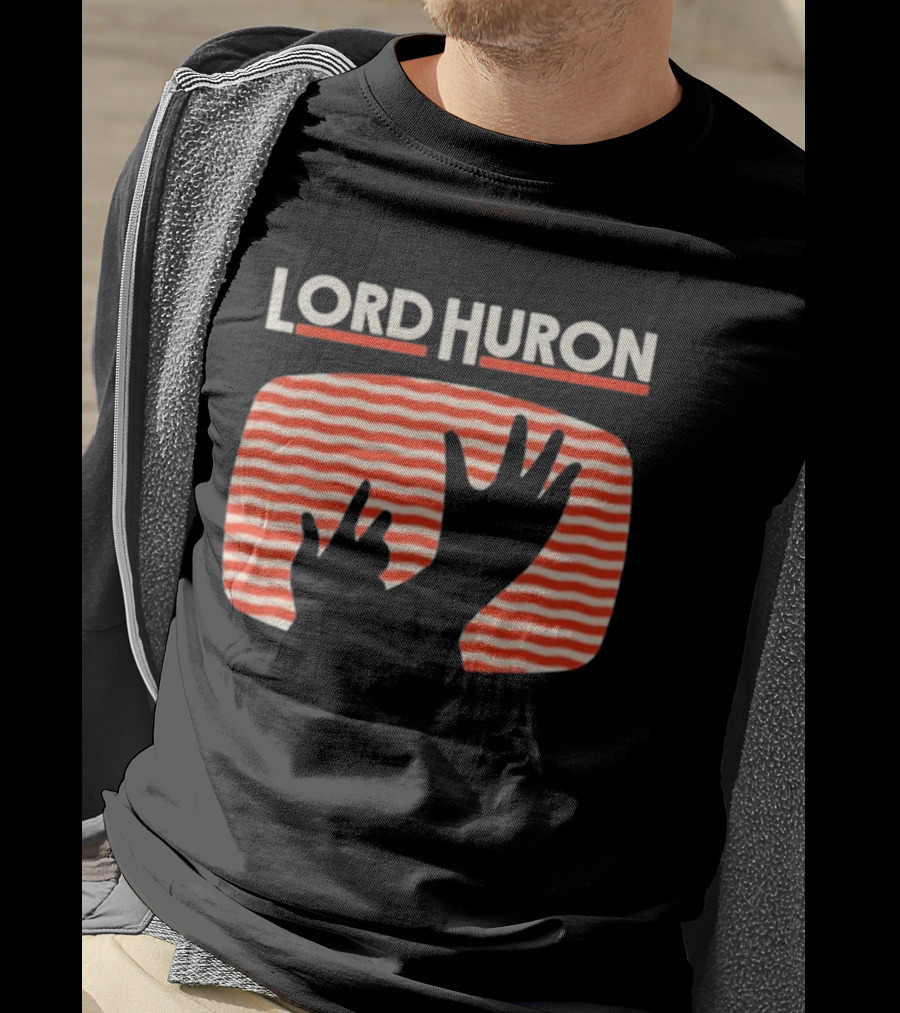Lord Huron Signals Hand Red Stripes T-Shirt
