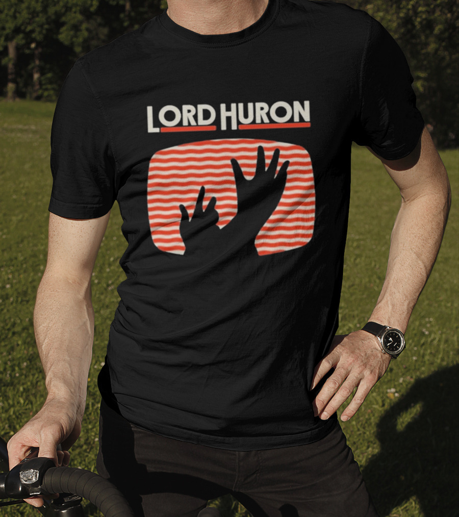 Lord Huron Signals Hand Red Stripes T-Shirt