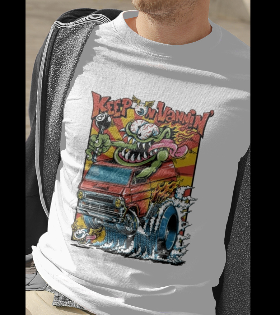 Keep On Vannin Ramone Sketch Monster Van T-Shirt