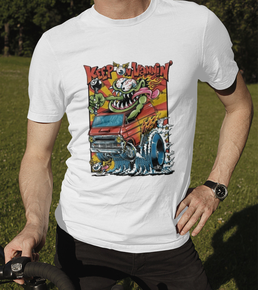 Keep On Vannin Ramone Sketch Monster Van T-Shirt
