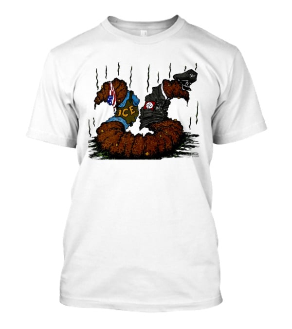 United States Immigration ICE And Nazi Germany Comparison Symbolism T-Shirt